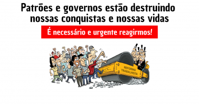Para defender a vida e os direitos é preciso lutar! Para defender a vida e os direitos é preciso lutar!