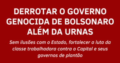 DERROTAR O GOVERNO GENOCIDA DE BOLSONARO ALÉM DA URNAS DERROTAR O GOVERNO GENOCIDA DE BOLSONARO ALÉM DA URNAS