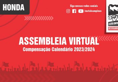 RESULTADO Assembleia Virtual Honda: Calendário de Compensação 2023/2024