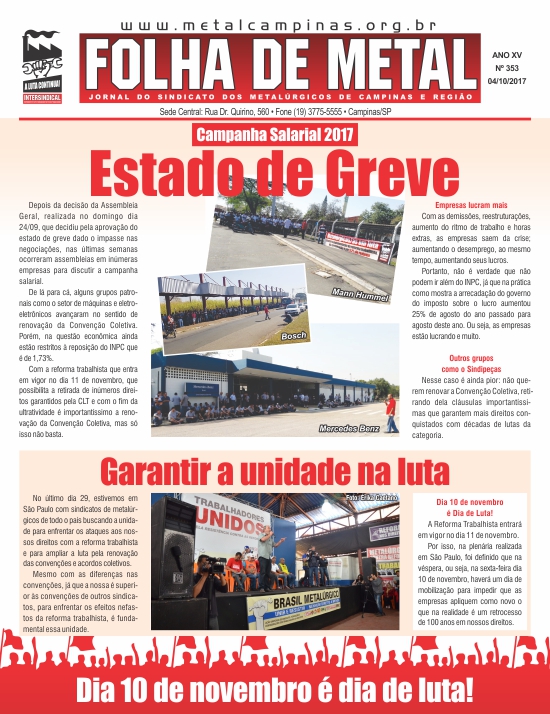 Folha de Metal 353