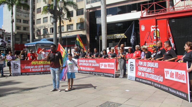Trabalhadores vão às ruas em Campinas por direitos trabalhistas e contra retrocessos neste 1º de Maio
